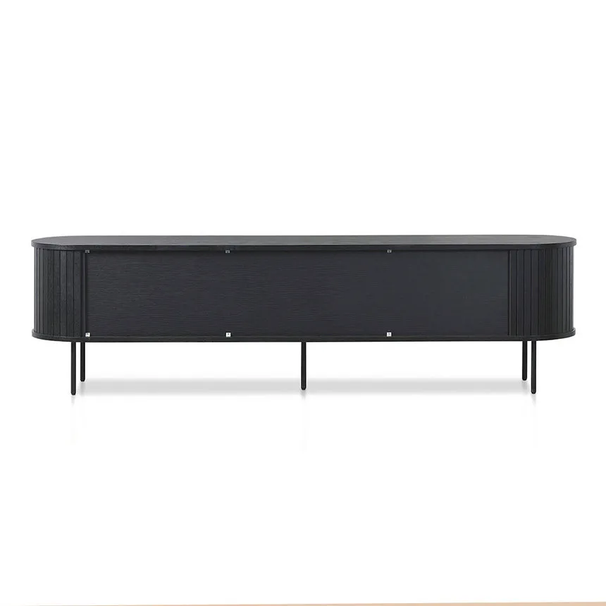 2m TV Entertainment Unit - Full Black