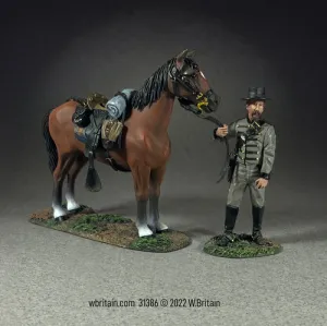 31386 - Dismounted Confederate 1st Virginia Cavalryman with Mount