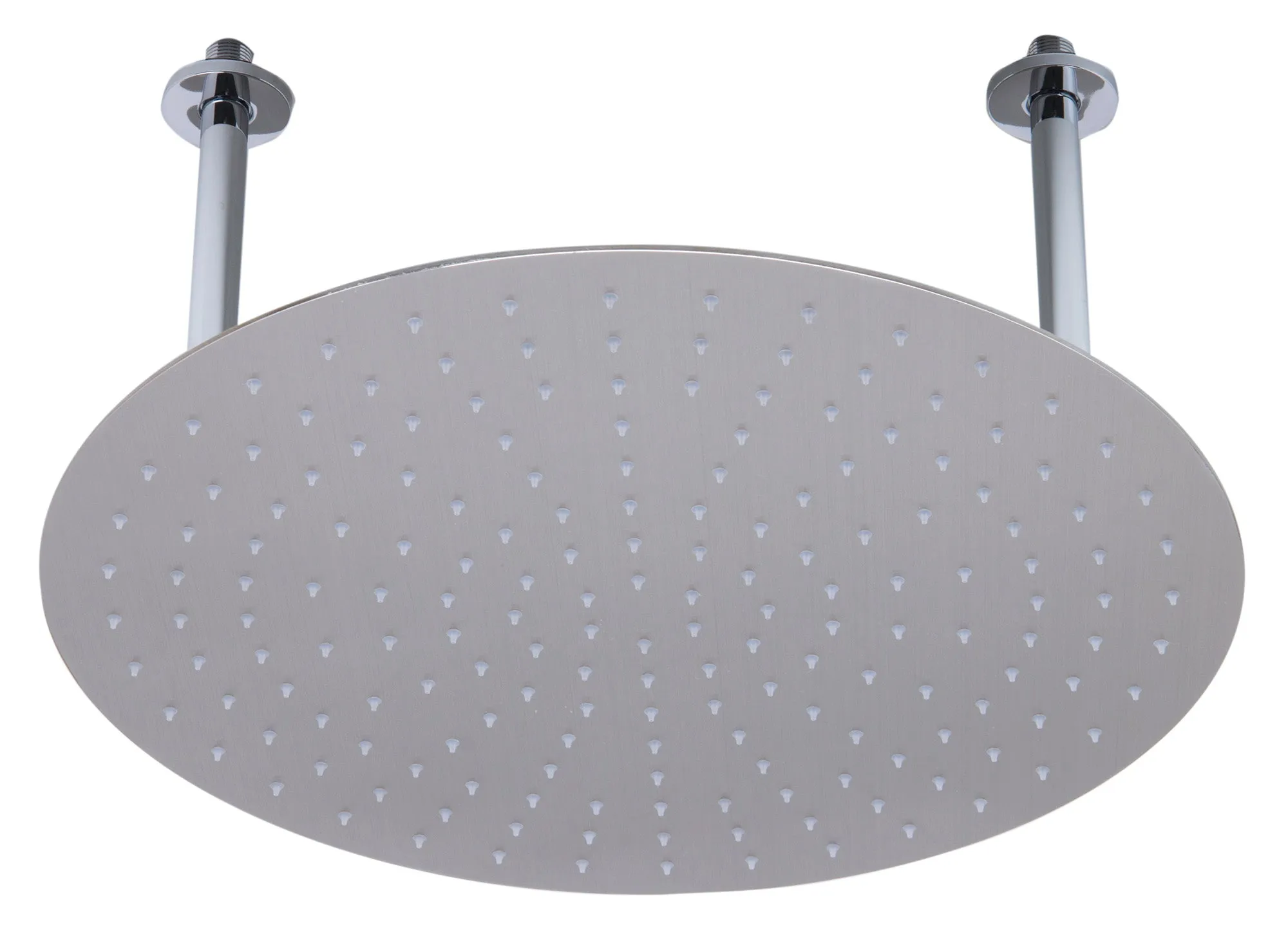 ALFI Brand - 20" Round Brushed Solid Stainless Steel Ultra Thin Rain Shower Head | RAIN20R-BSS