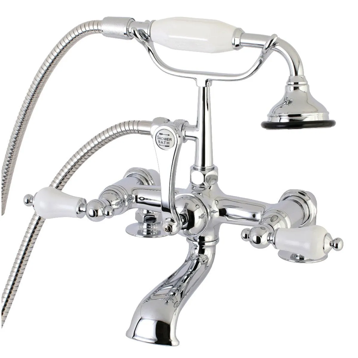 Aqua Vintage AE205TX-P 7-Inch Tub Faucet with Hand Shower