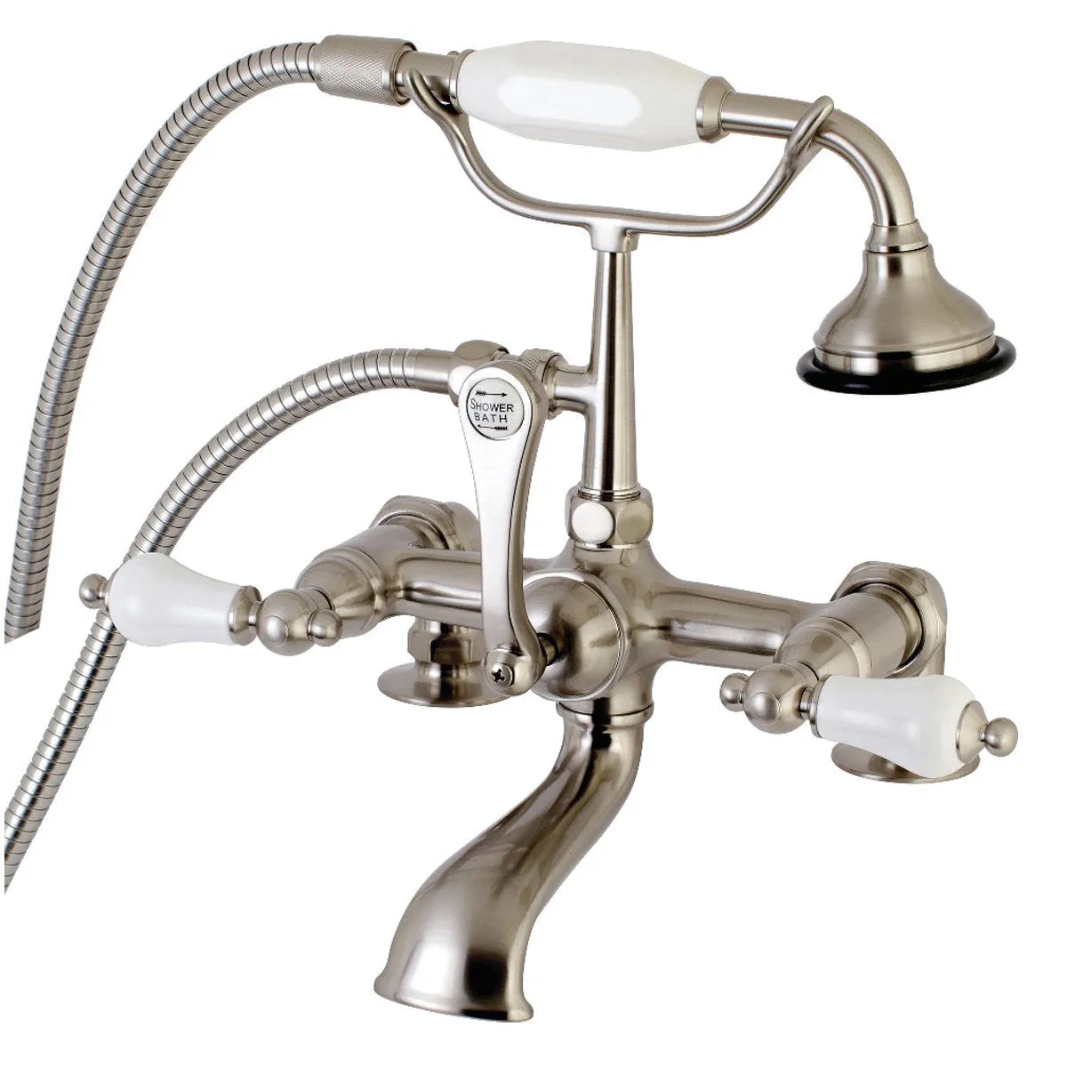 Aqua Vintage AE205TX-P 7-Inch Tub Faucet with Hand Shower