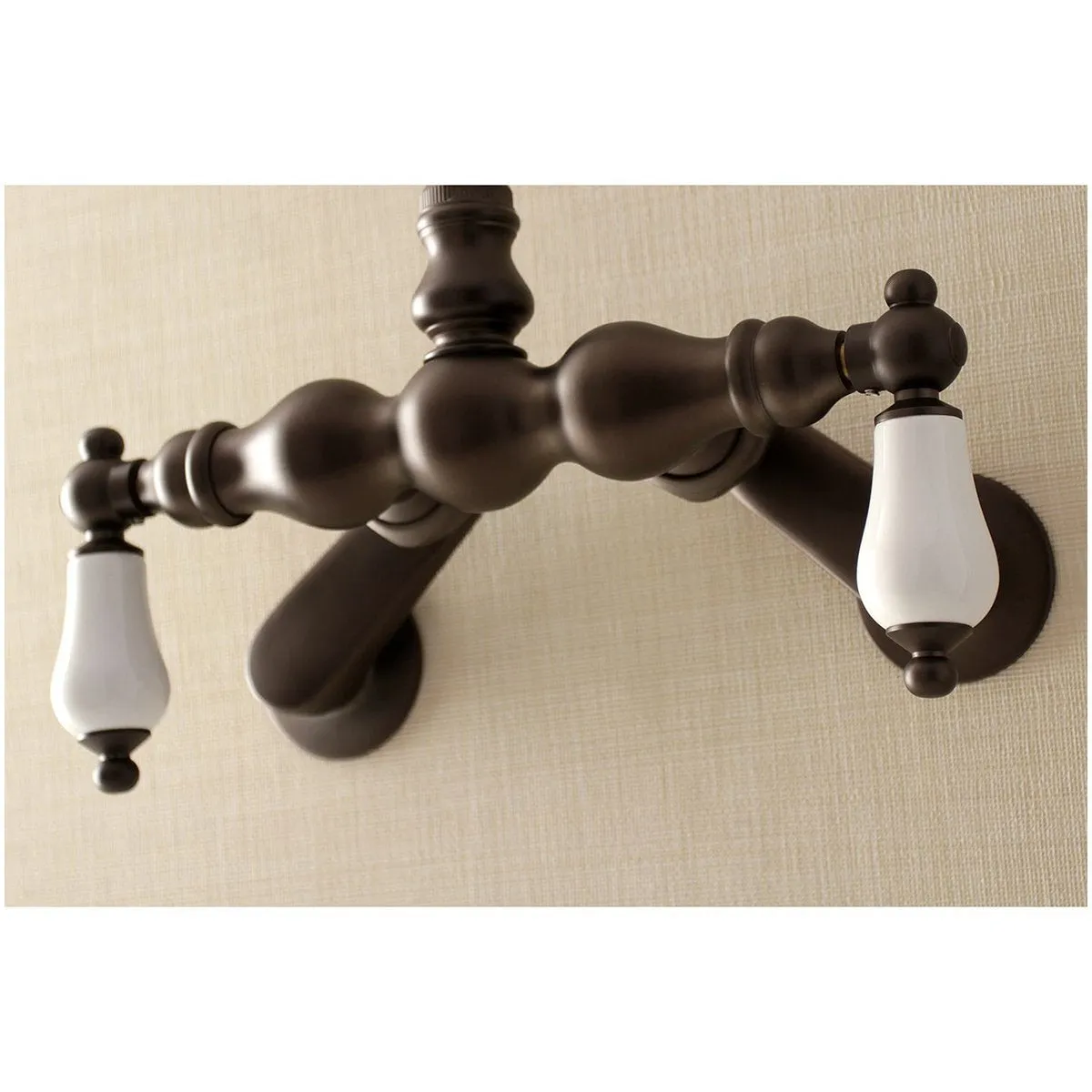 Aqua Vintage AE83TX-P Adjustable Center Wall Mount Tub Faucet