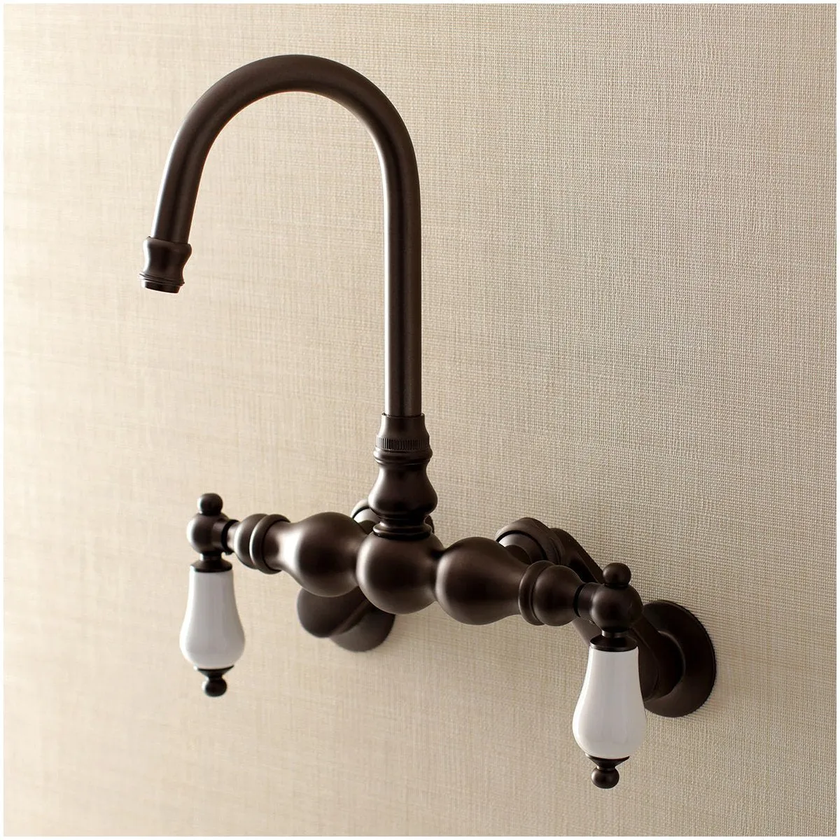 Aqua Vintage AE83TX-P Adjustable Center Wall Mount Tub Faucet