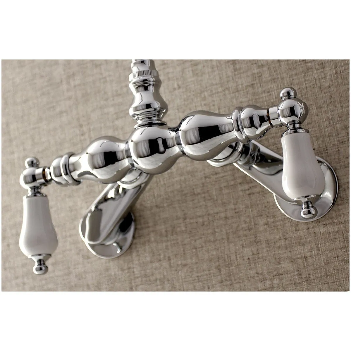 Aqua Vintage AE83TX-P Adjustable Center Wall Mount Tub Faucet