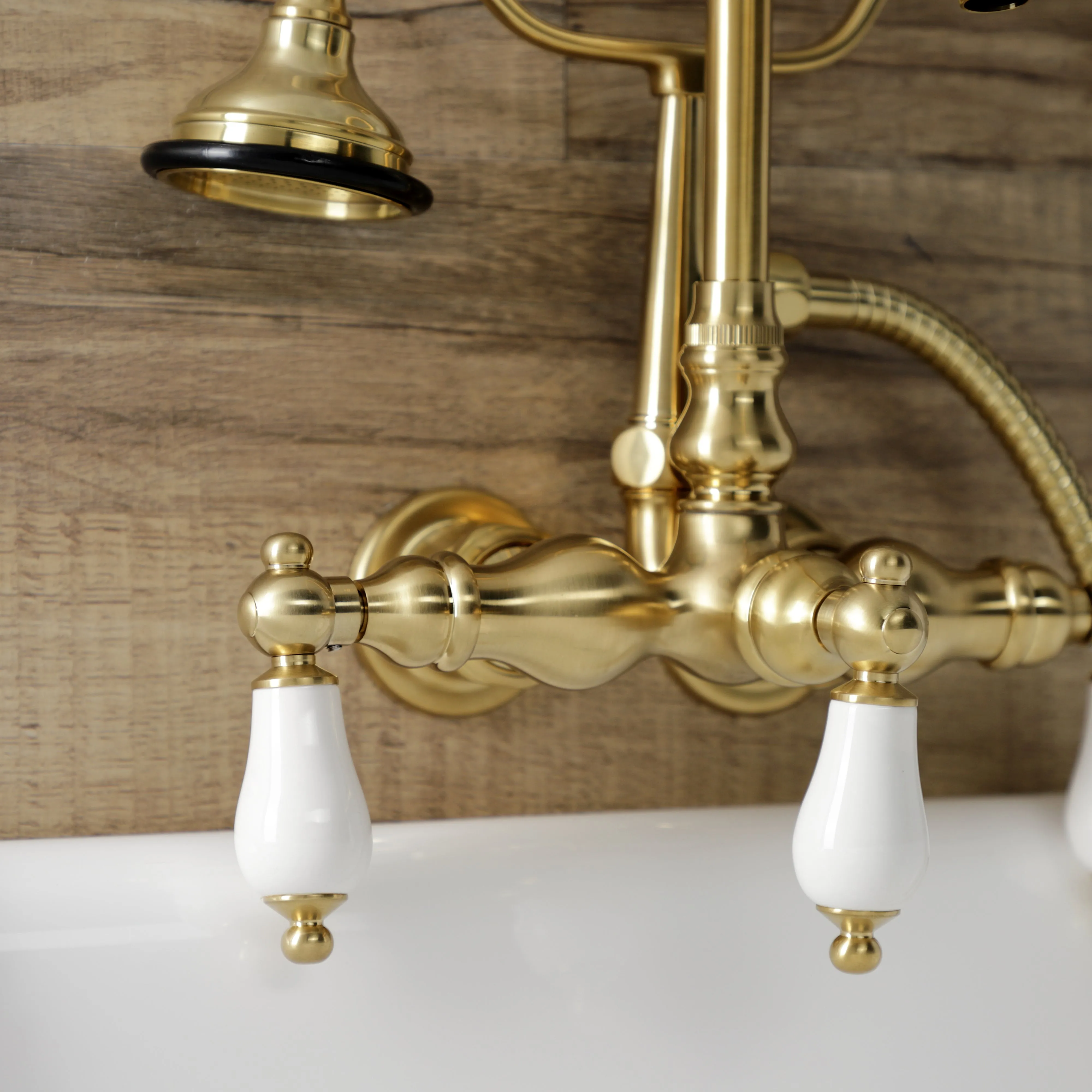 Aqua Vintage Wall Mount Clawfoot Tub Faucet