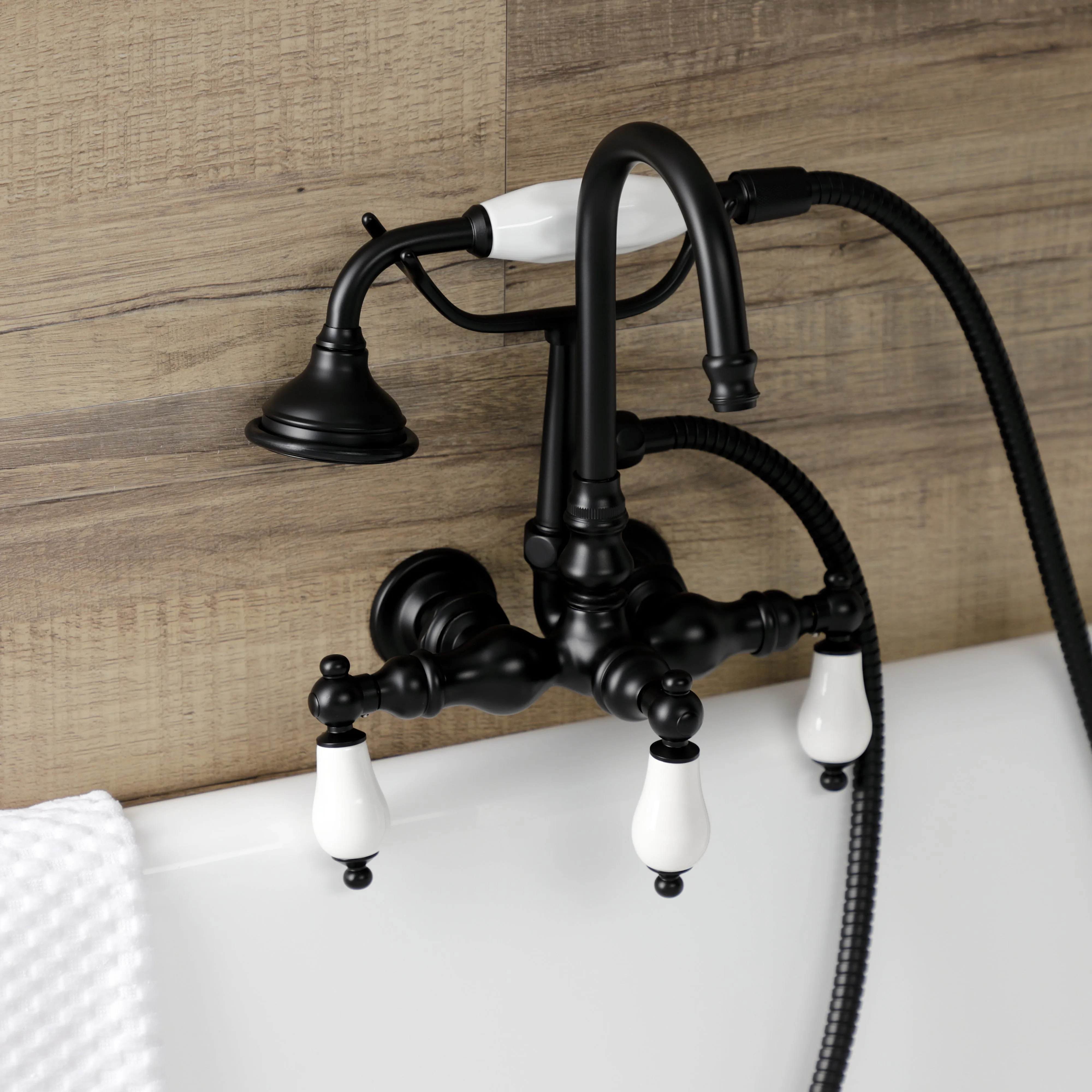 Aqua Vintage Wall Mount Clawfoot Tub Faucet