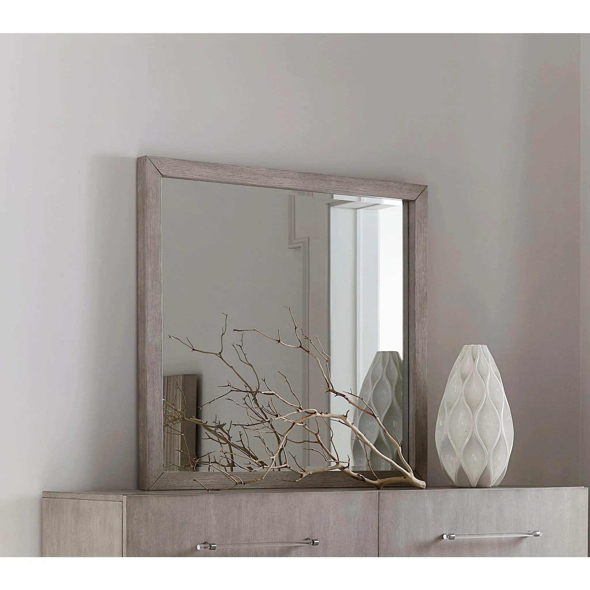 Argento Dresser Mirror in Misty Grey