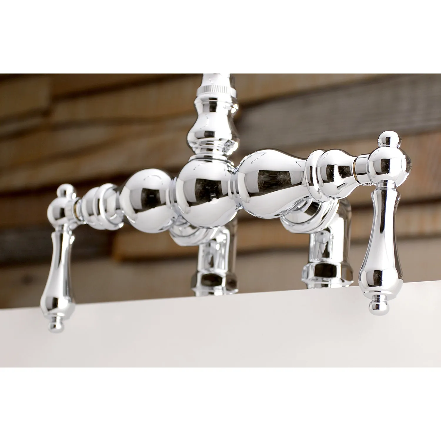 Auqa Vintage 3-3/8-Inch Deck Mount Tub Faucet