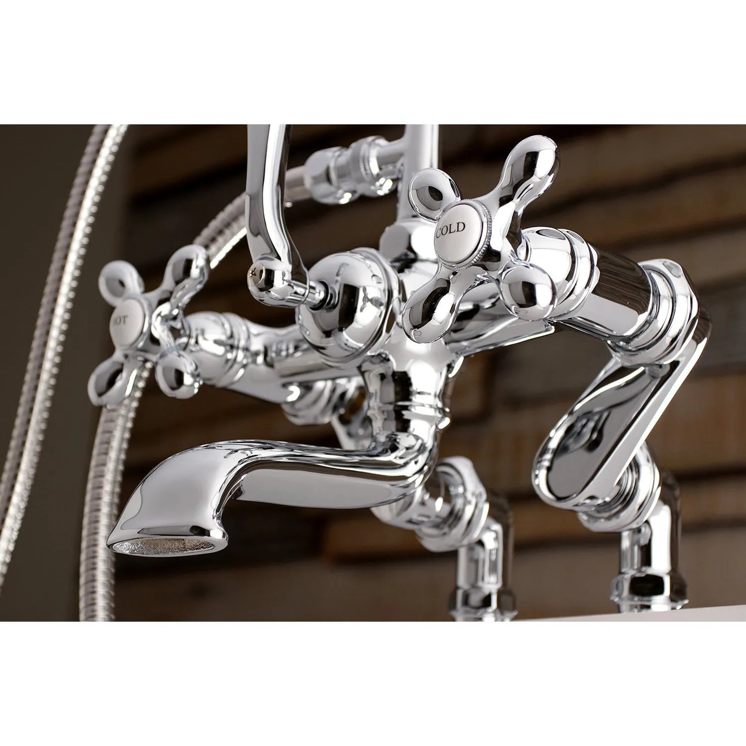 Auqa Vintage 7-inch Adjustable Clawfoot Tub Faucet with Hand Shower