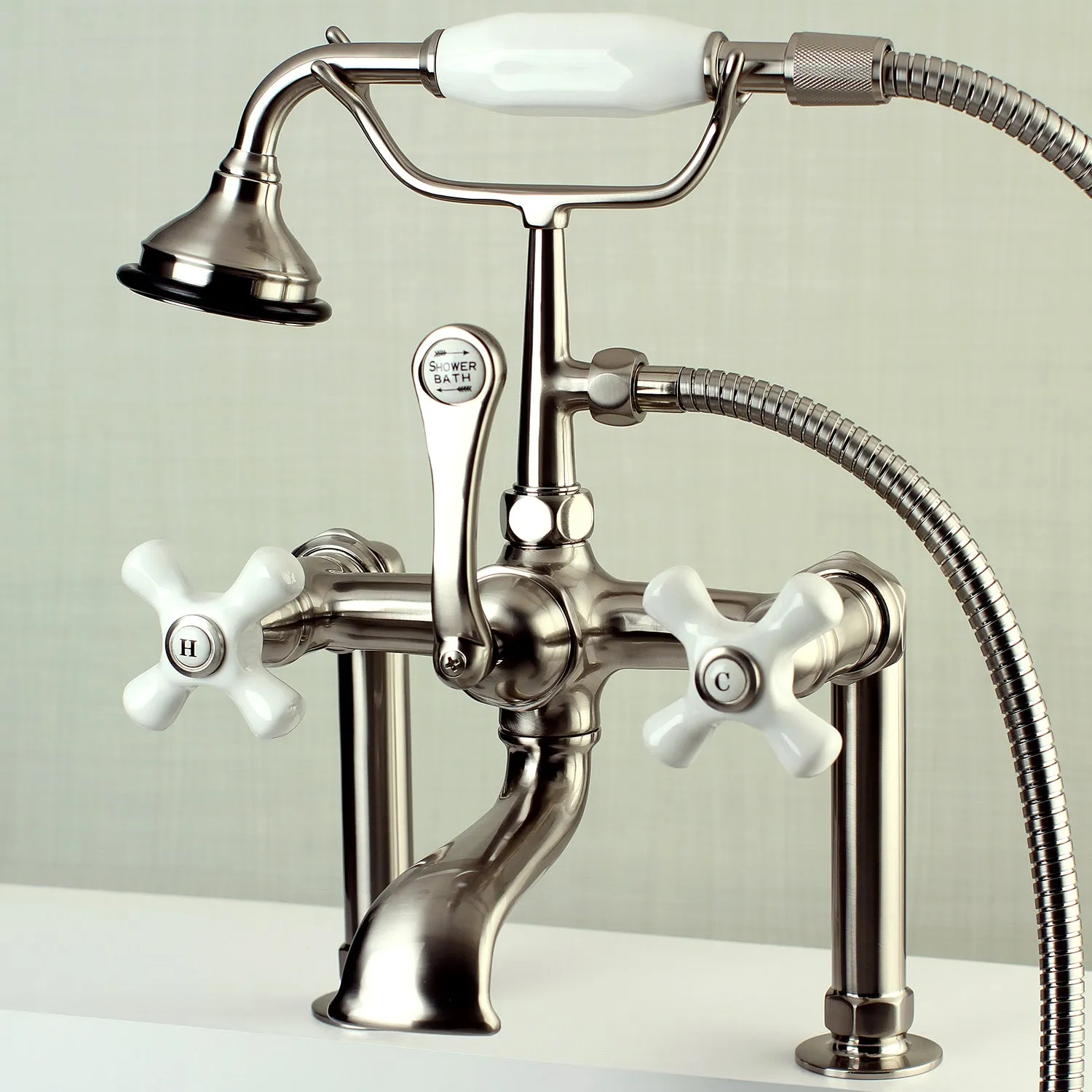 Auqa Vintage Deck Mount Clawfoot Tub Faucet