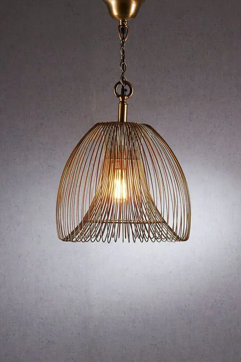 Baker Small Pendant Lamp in Gold