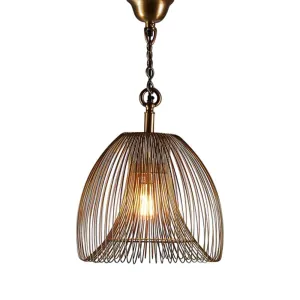 Baker Small Pendant Lamp in Gold