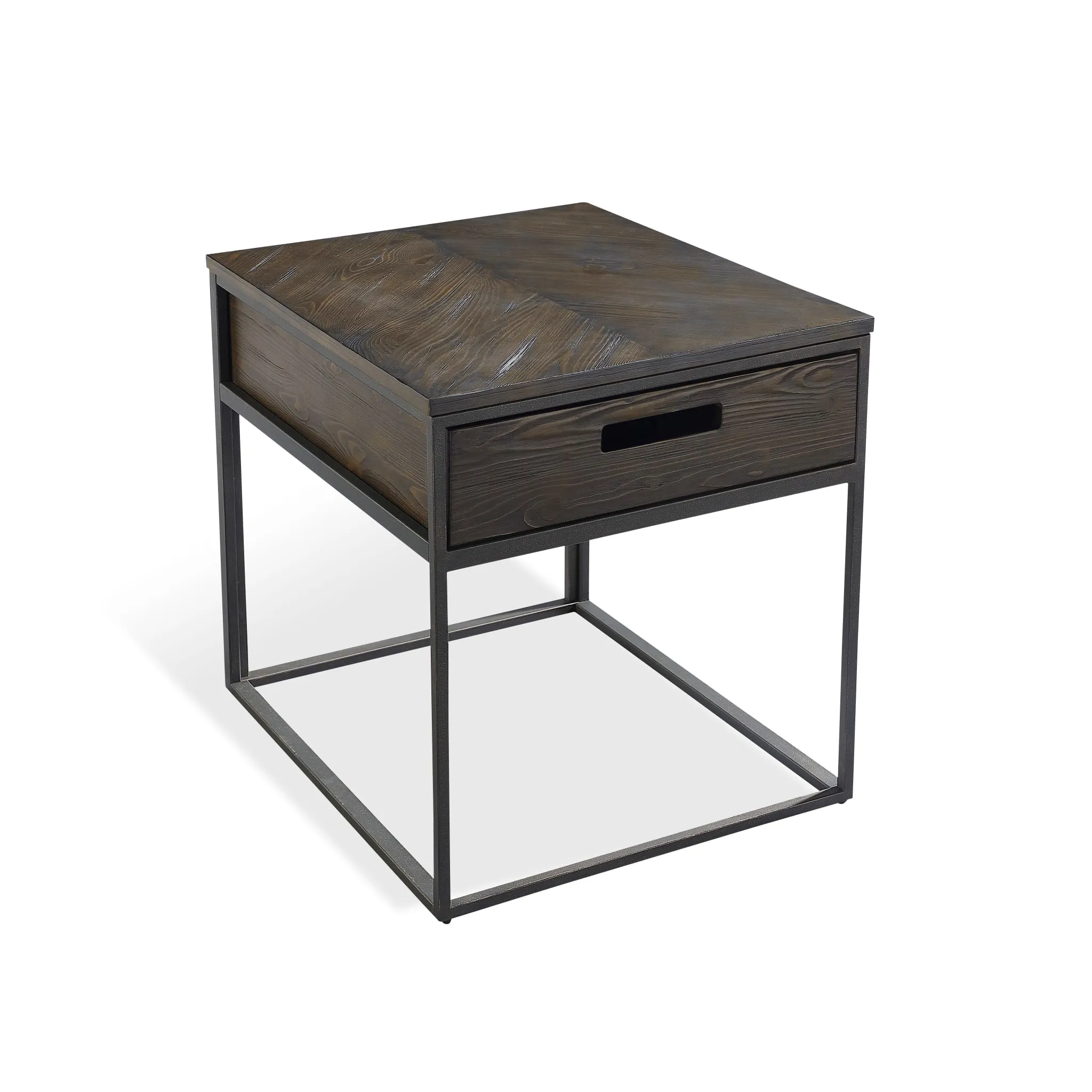 Bradley One-Drawer End Table in Double Fudge