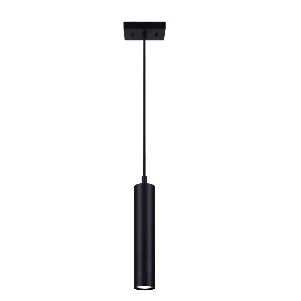 Canarm Carver Matte Black LED Single Pendant