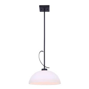 Canarm MACK IPL1077A01BK Matte Black Pendant Light