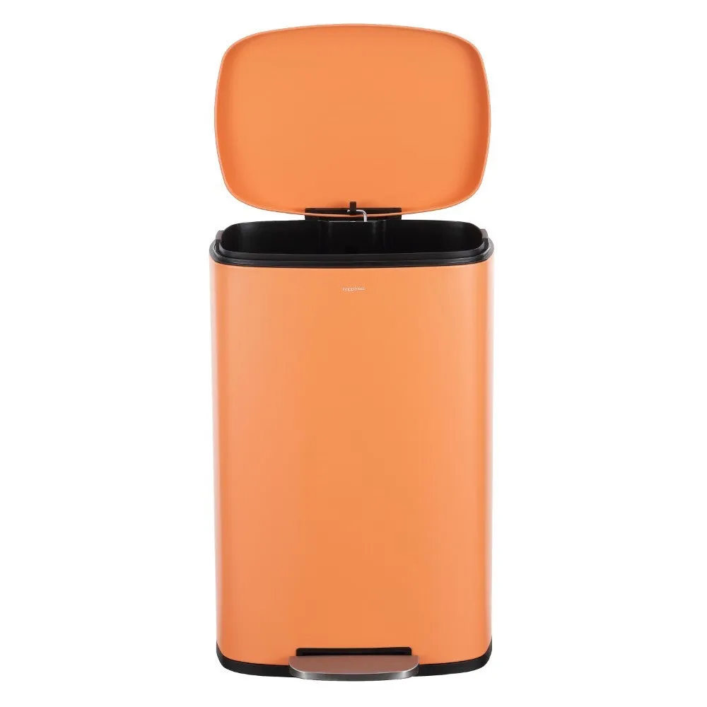 Connor Rectangular 13-Gallon Trash Can with Soft-Close Lid and FREE Mini Trash Can