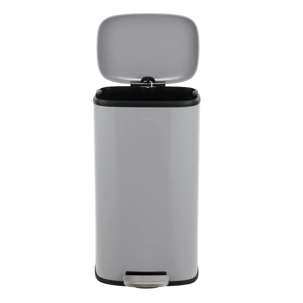 Connor Rectangular 13-Gallon Trash Can with Soft-Close Lid and FREE Mini Trash Can