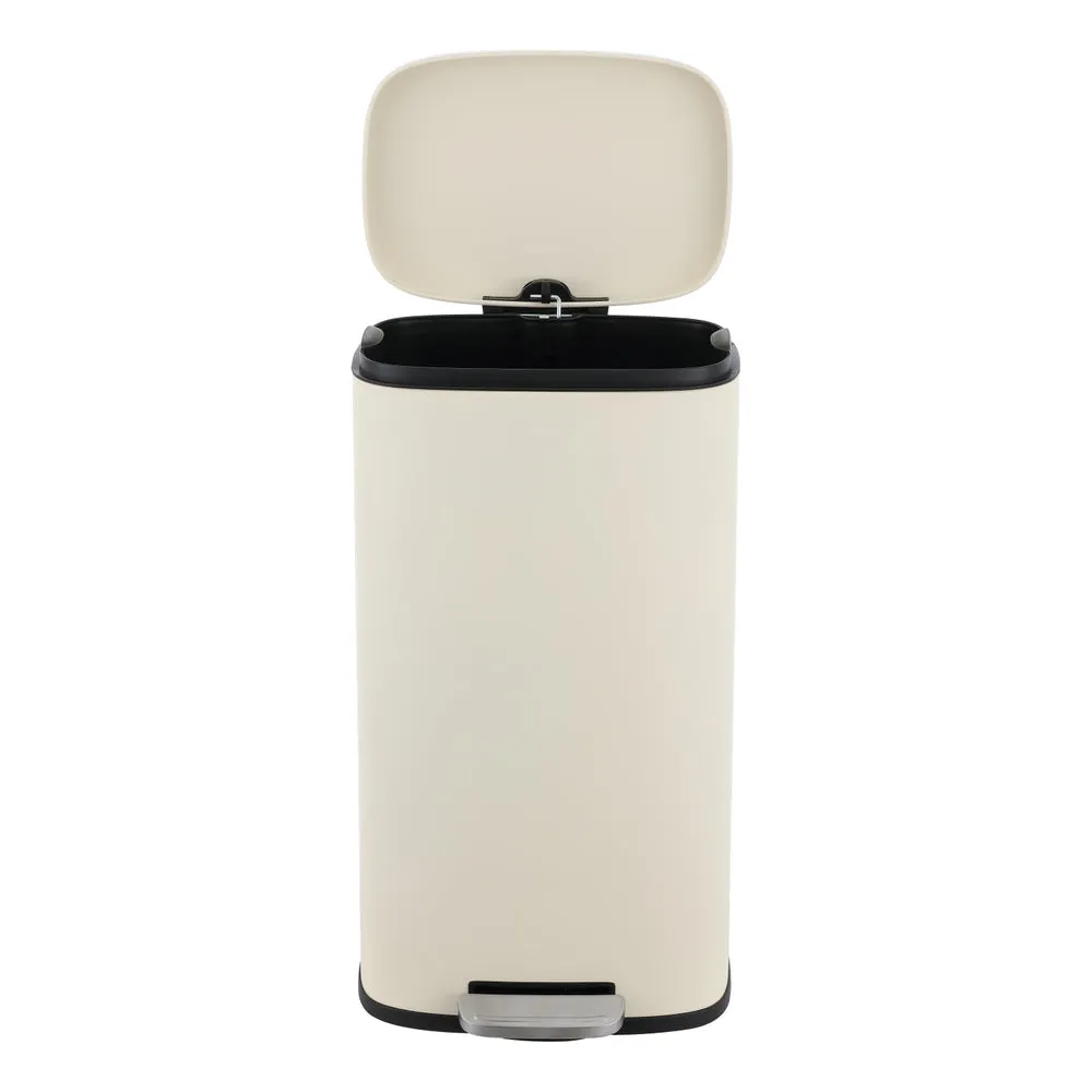 Connor Rectangular 13-Gallon Trash Can with Soft-Close Lid and FREE Mini Trash Can