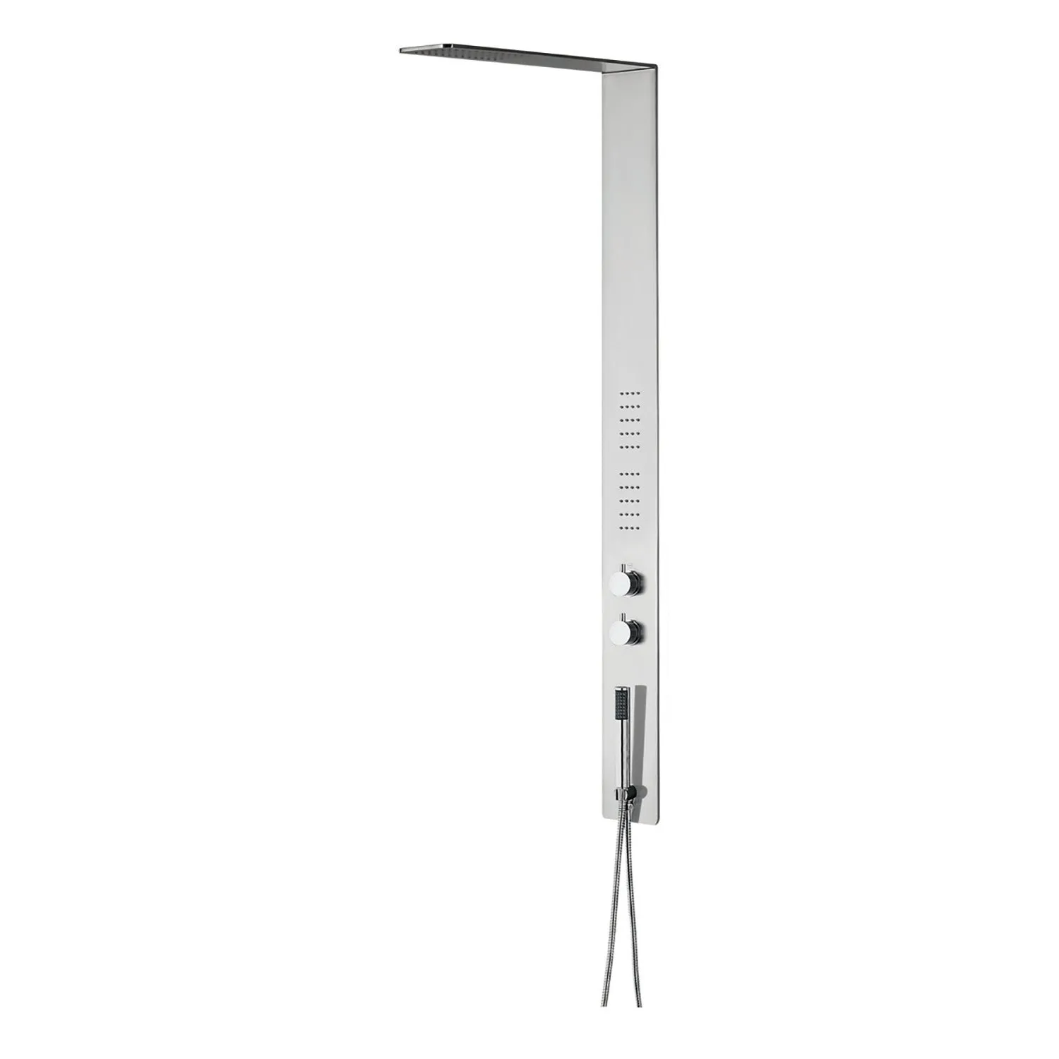 DAX Brushed Stainless Steel Shower Panel With Pressure Balance Valve (DAX-034-2)