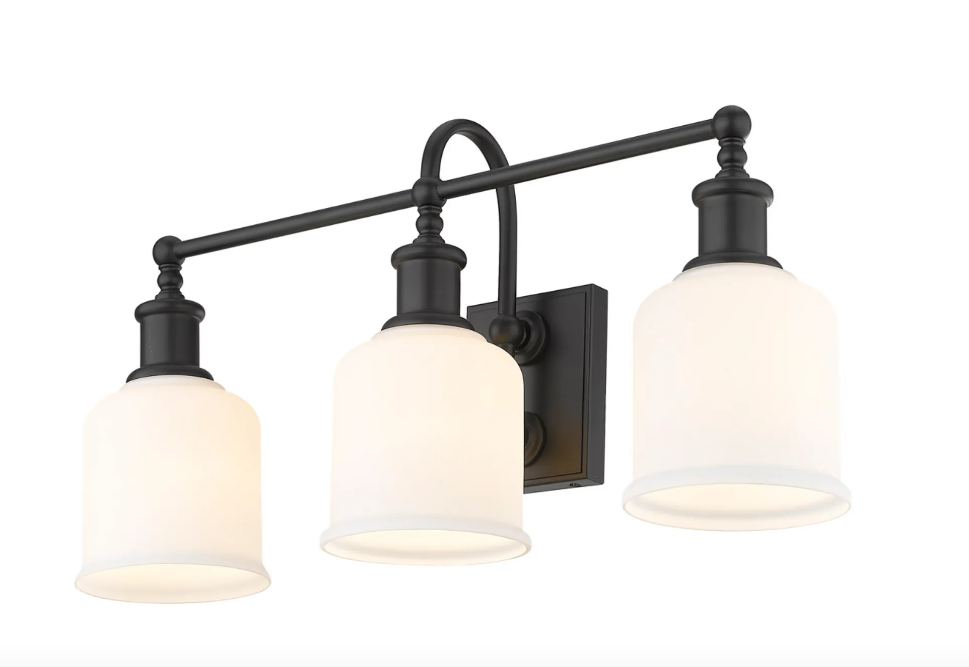 Elsie White & Black Vanity Light