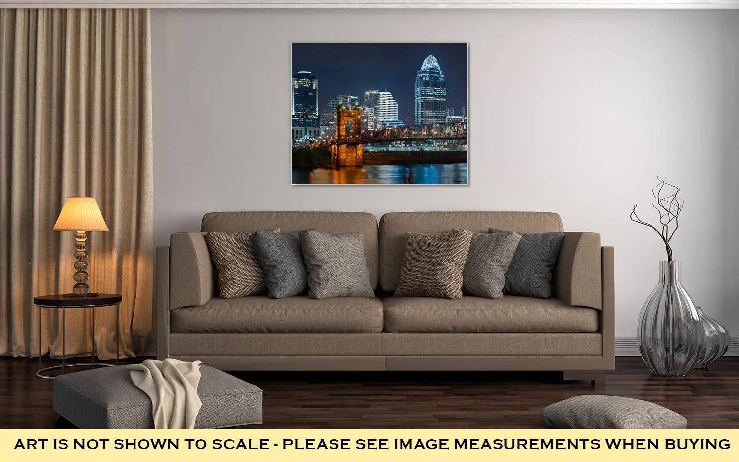 Gallery Wrapped Canvas, Cincinnati Skyline