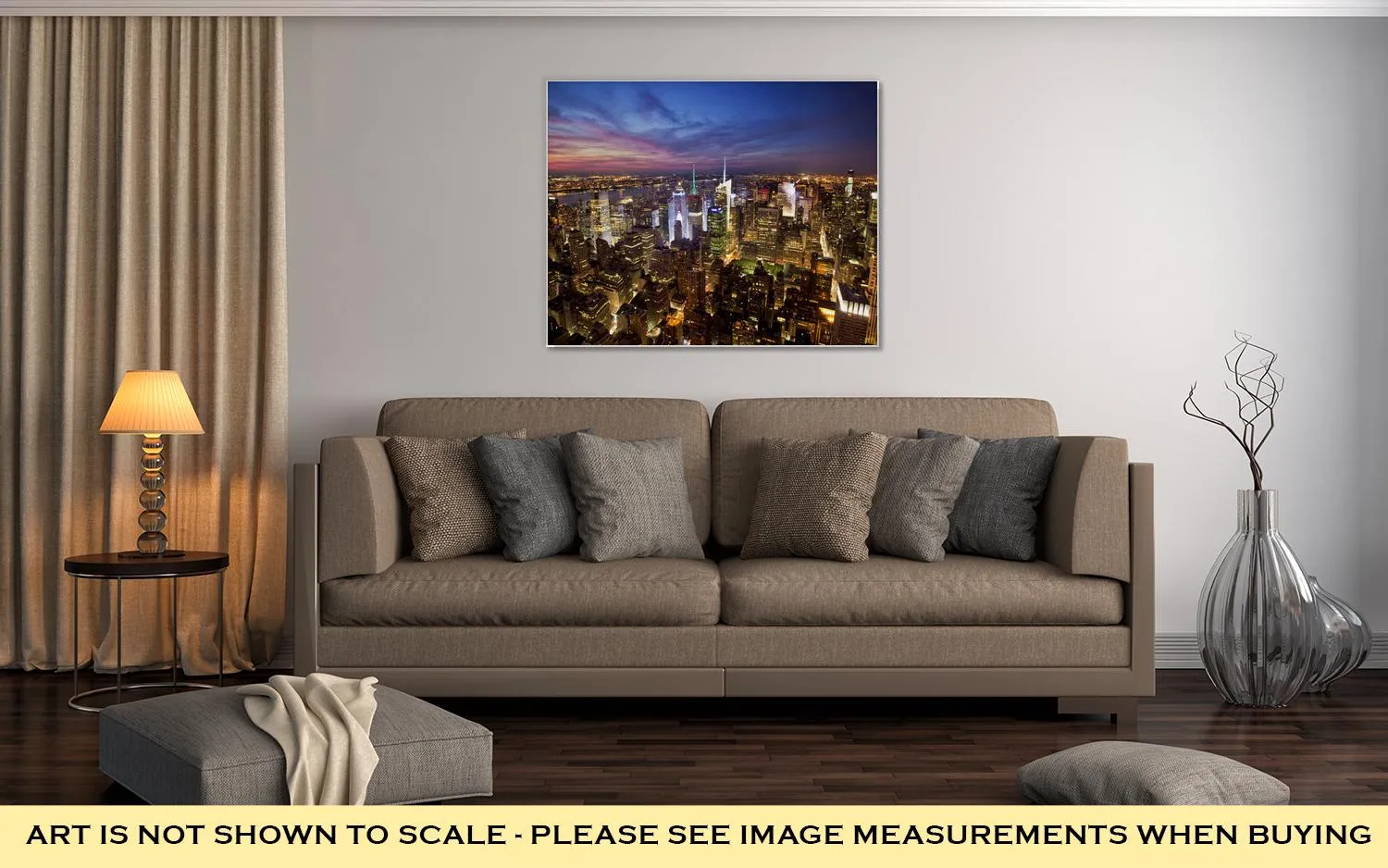 Gallery Wrapped Canvas, New York Skyline