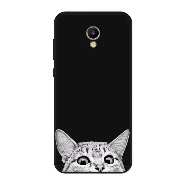 Gertong Silicone Soft TPU Phone Case For Meizu M6 M5 Note Cartoon Pattern Painted Soft Matte Back Cover for Meizu M5S M6 M5C