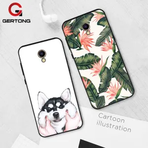 Gertong Silicone Soft TPU Phone Case For Meizu M6 M5 Note Cartoon Pattern Painted Soft Matte Back Cover for Meizu M5S M6 M5C