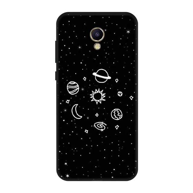 Gertong Silicone Soft TPU Phone Case For Meizu M6 M5 Note Cartoon Pattern Painted Soft Matte Back Cover for Meizu M5S M6 M5C