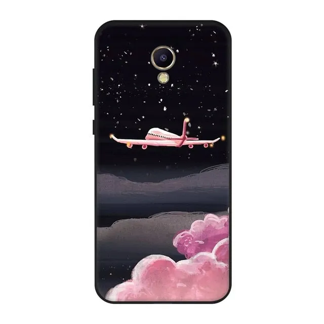 Gertong Silicone Soft TPU Phone Case For Meizu M6 M5 Note Cartoon Pattern Painted Soft Matte Back Cover for Meizu M5S M6 M5C