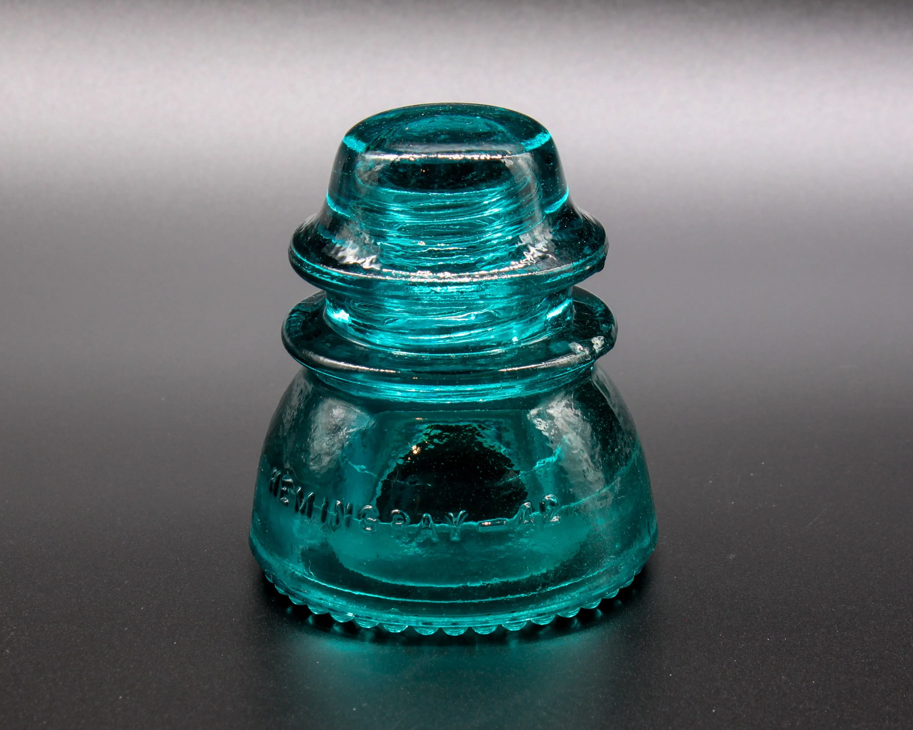 Hemingray-42 Aqua-Green Vintage Glass Insulator