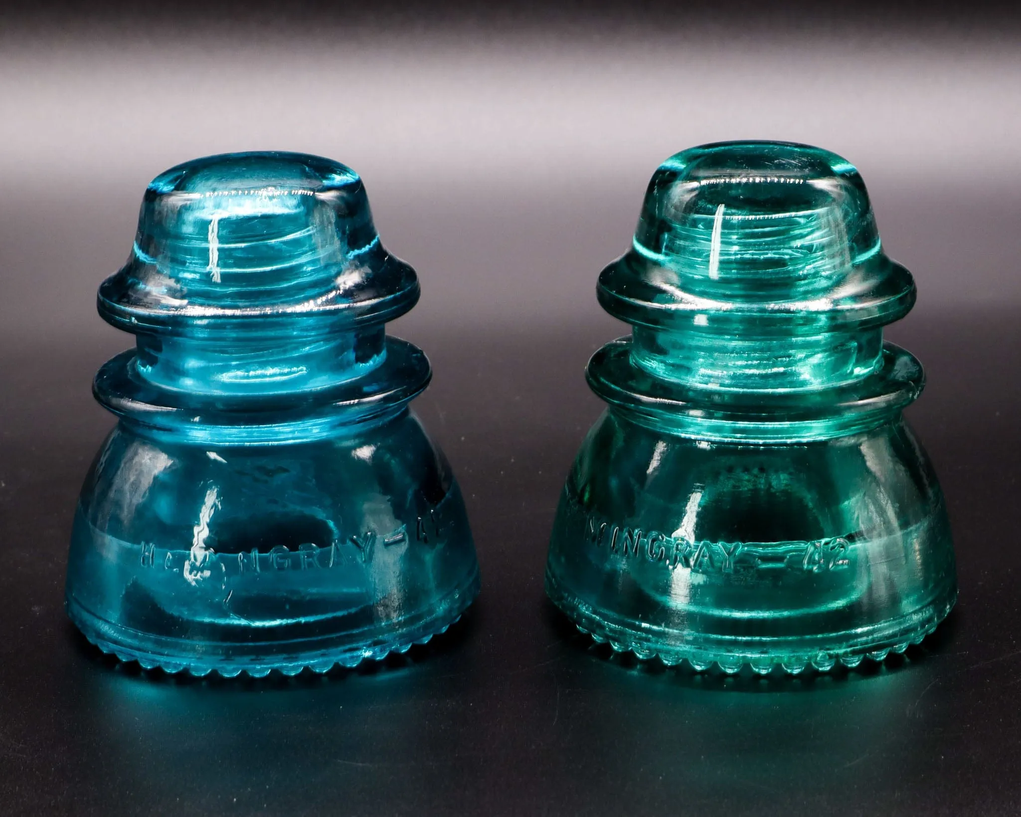 Hemingray-42 Aqua-Green Vintage Glass Insulator