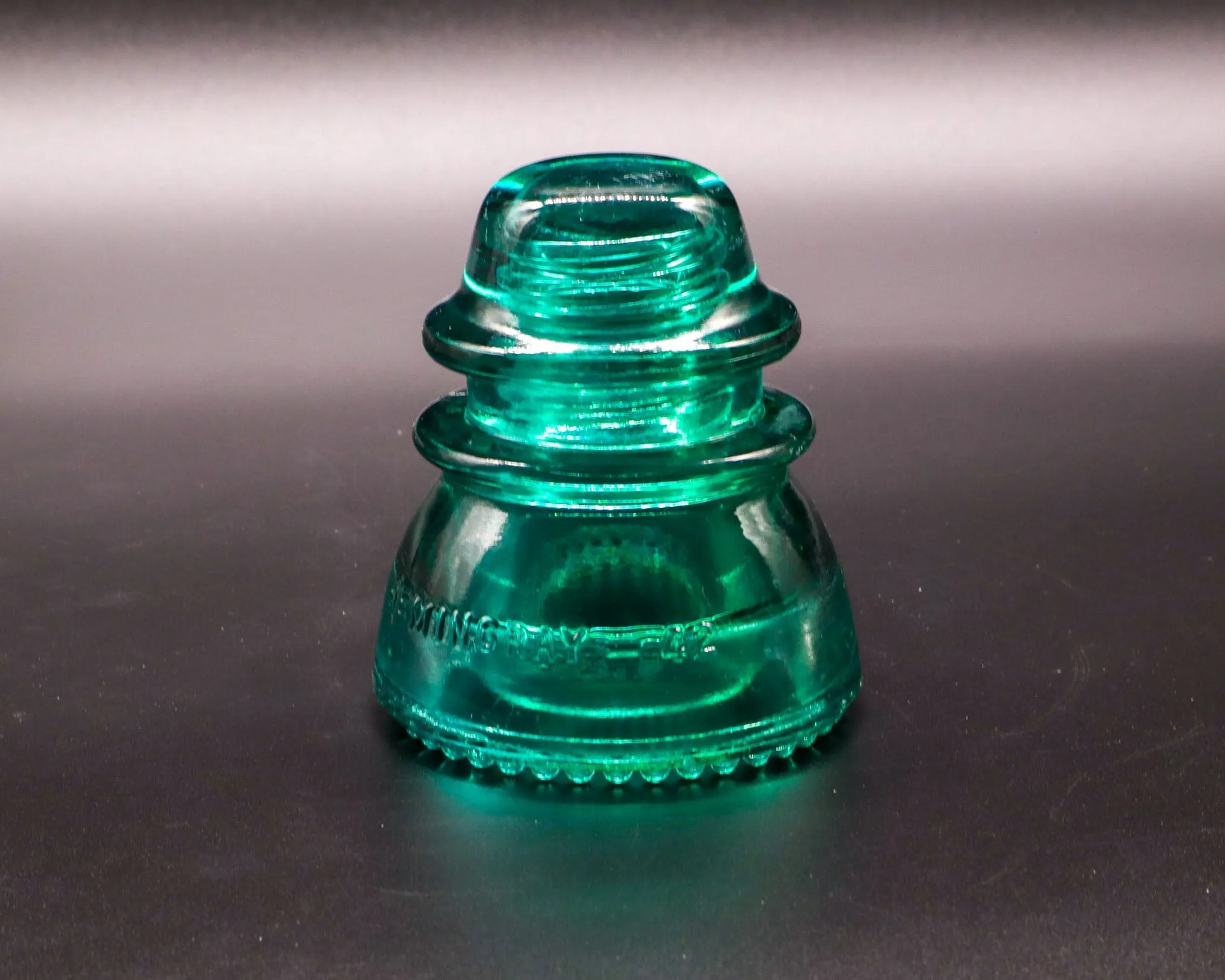 Hemingray-42 Aqua-Green Vintage Glass Insulator