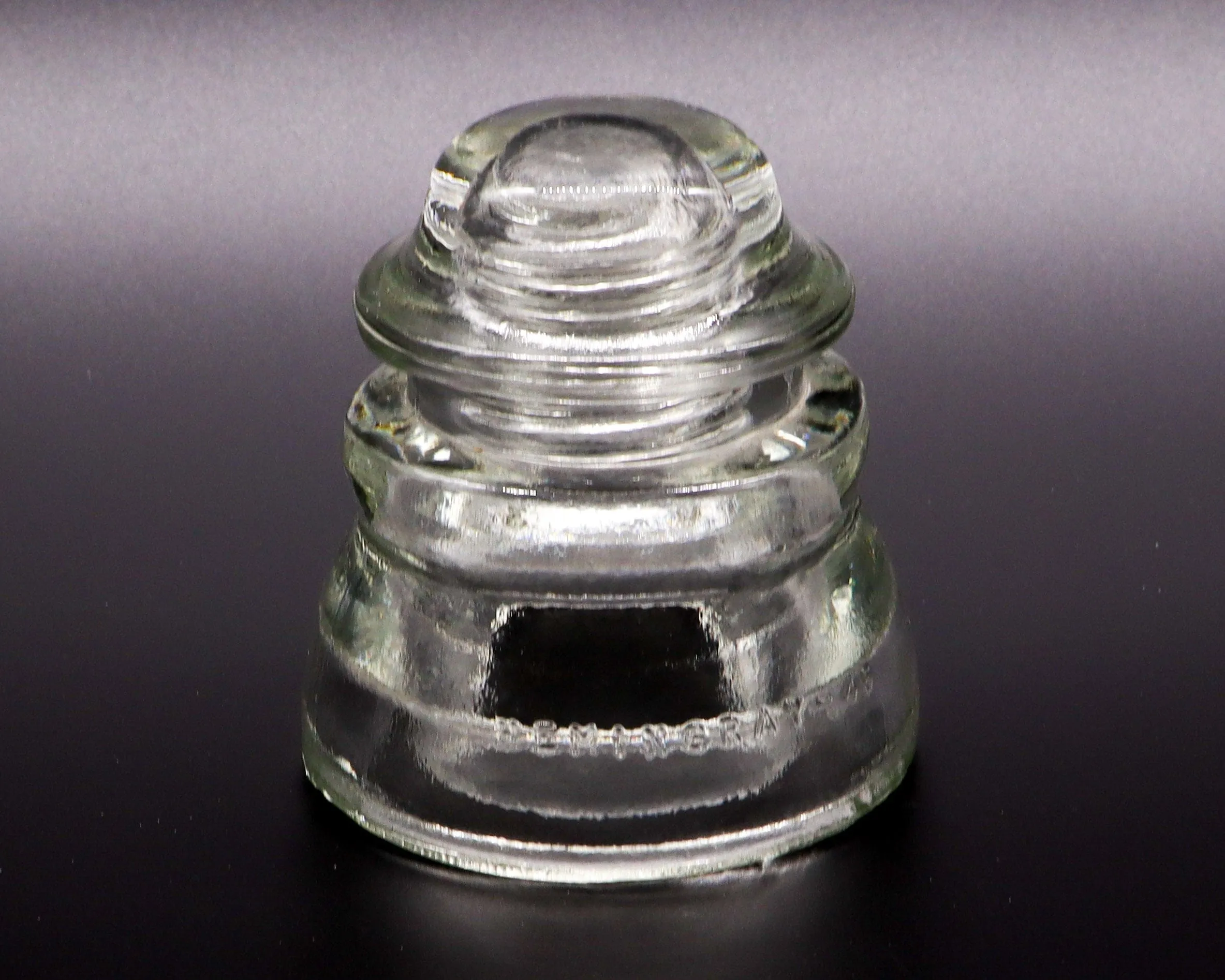 Hemingray-45 Clear Vintage Glass Insulator