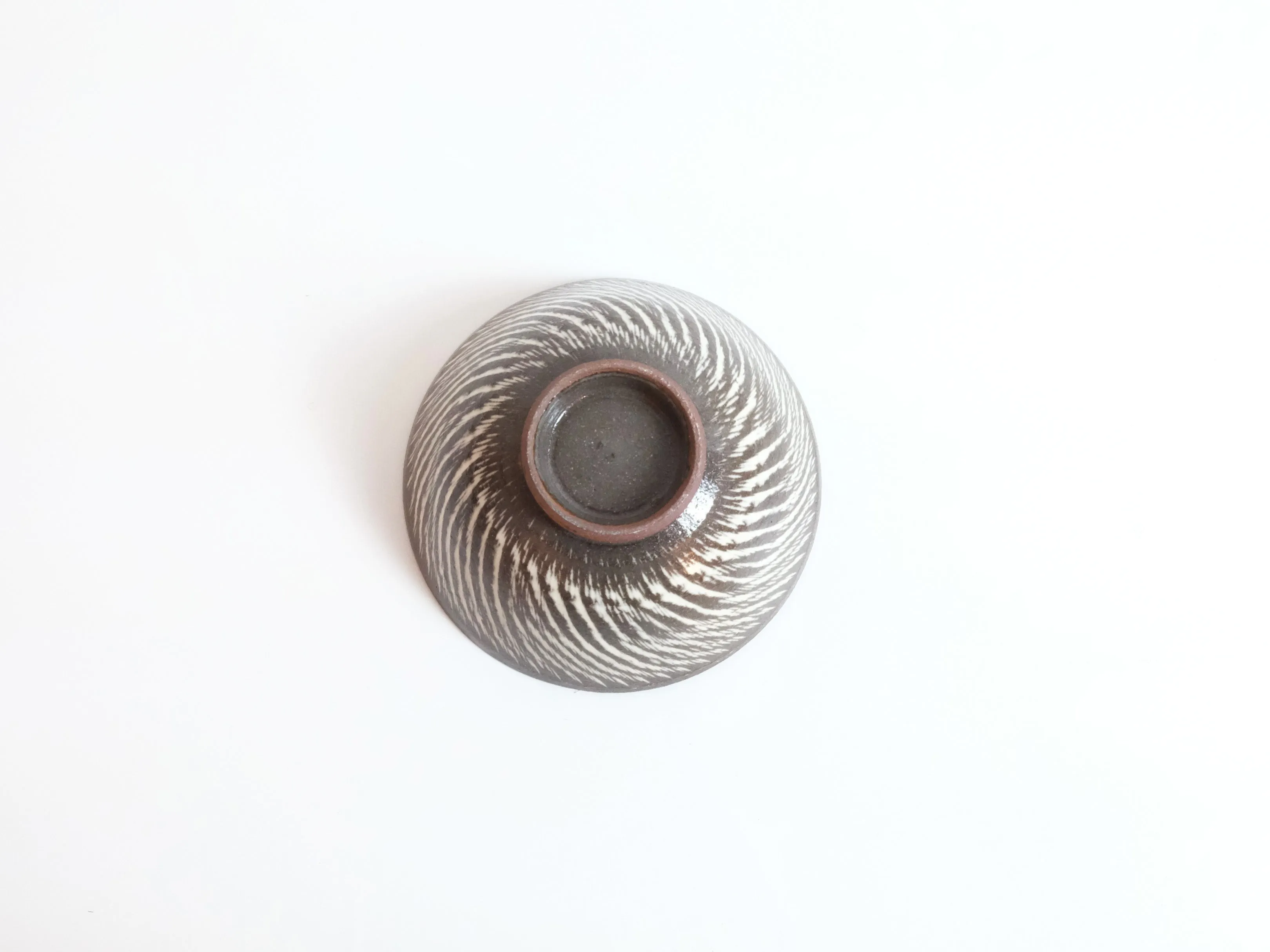 Kasama Chisel Patterned Rice Bowl by Hiroshi Otsu