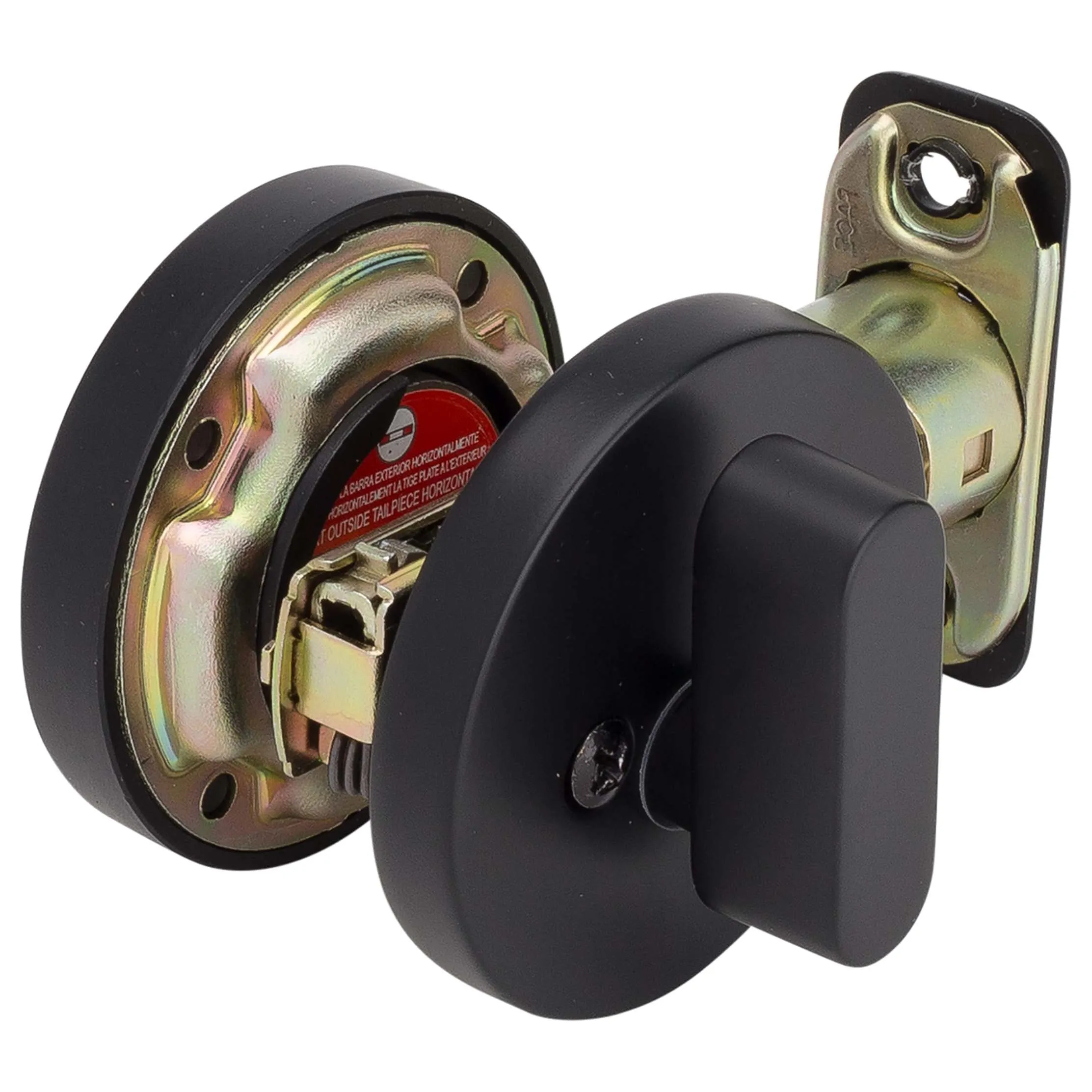 Keyed Single Cylinder Contemporary Deadbolt, Round Escutcheon