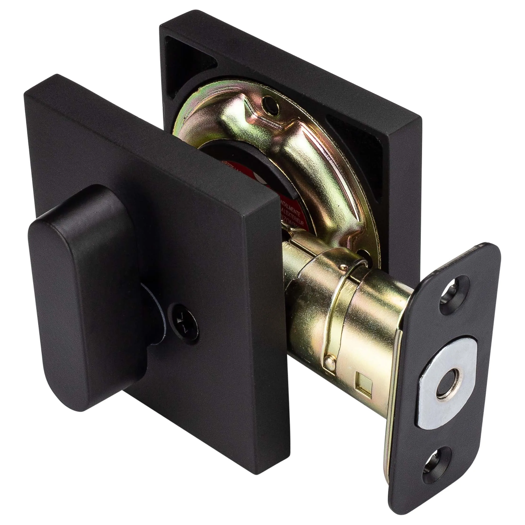 Keyed Single Cylinder Contemporary Deadbolt, Square Escutcheon