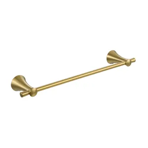 PARLOS Brushed Gold Bathroom Towel Bar, 17 Inch Wall Mounted Towel Bar for Bathroom, Shower Door, 2101908