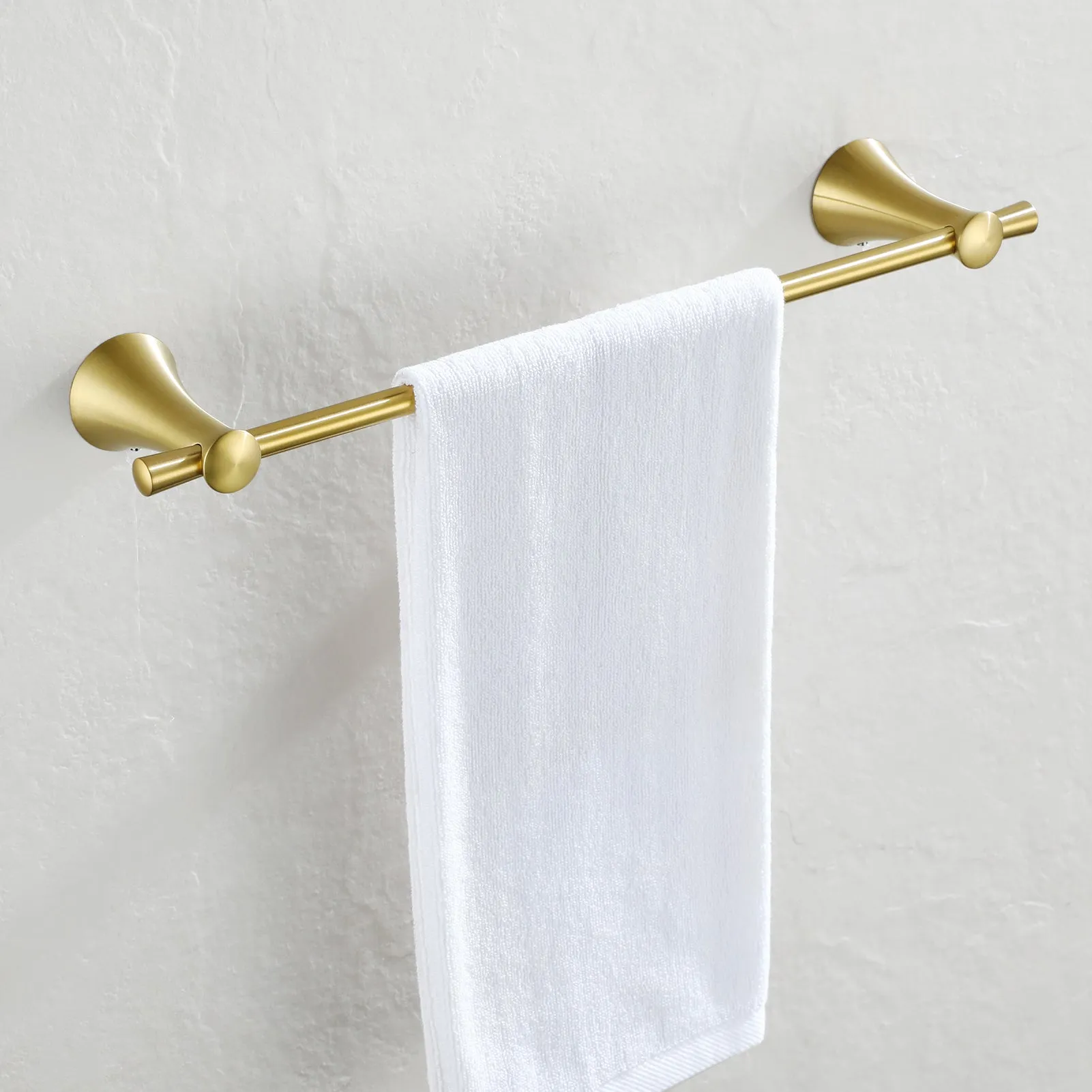 PARLOS Brushed Gold Bathroom Towel Bar, 17 Inch Wall Mounted Towel Bar for Bathroom, Shower Door, 2101908