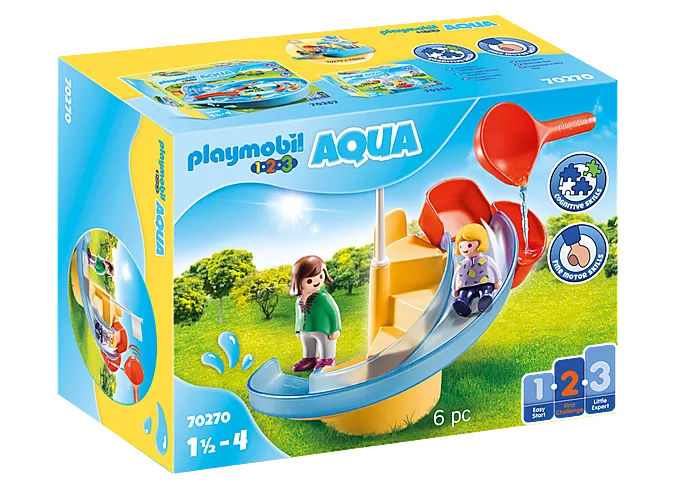 Playmobil 1.2.3 Aqua: Water Slide