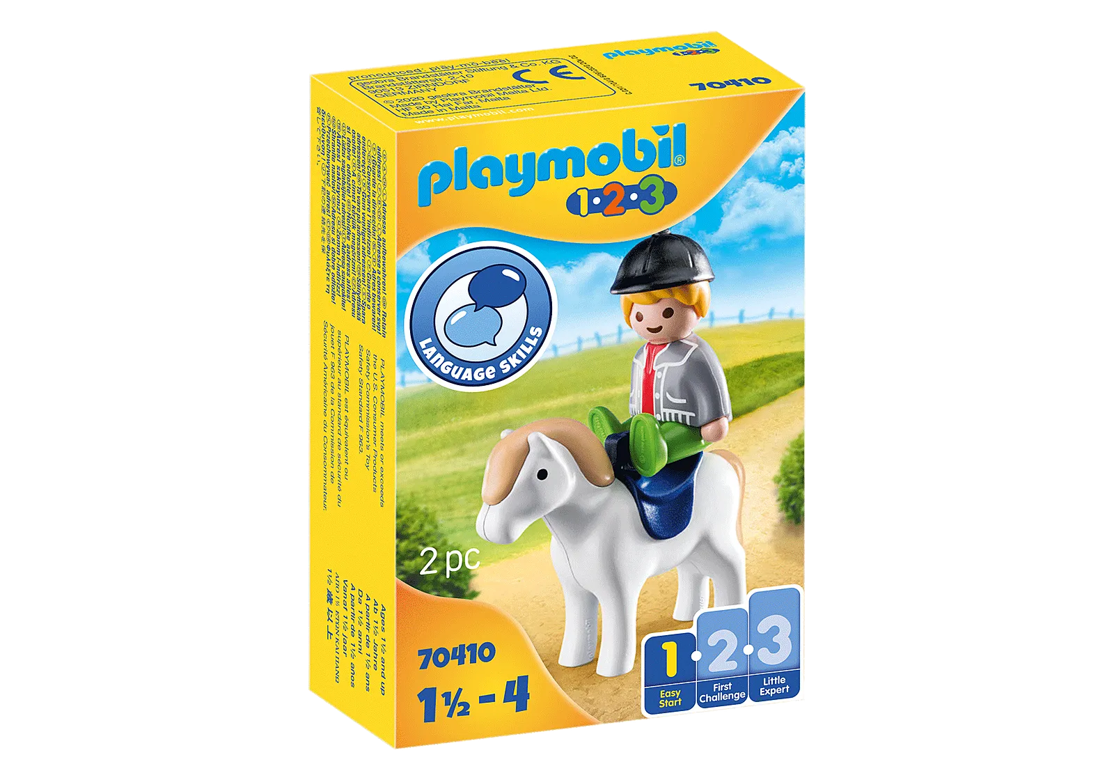 Playmobil 1.2.3 Boy with Pony