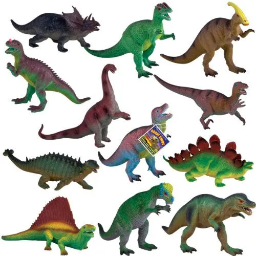 Real-As-Life Dinosaurs, 12-PC Assortment