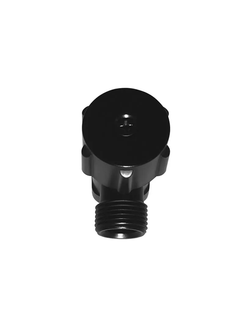 Round Mini Stop Cistern Tap - Matte Black