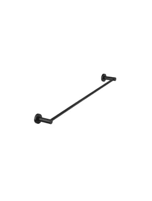 Round Single Towel Rail 600mm - Matte Black