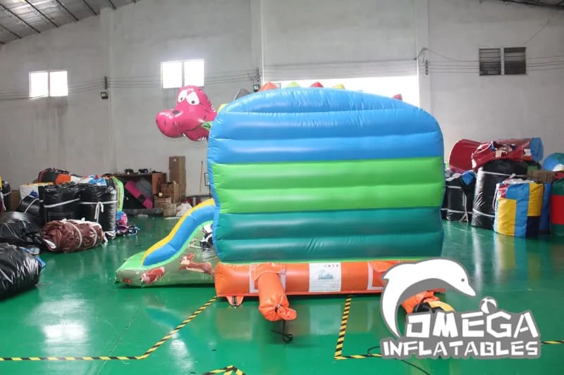 Smiling Dinosaur Bouncy Castle