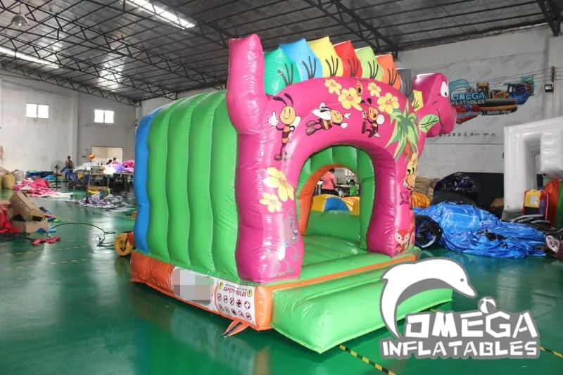 Smiling Dinosaur Bouncy Castle