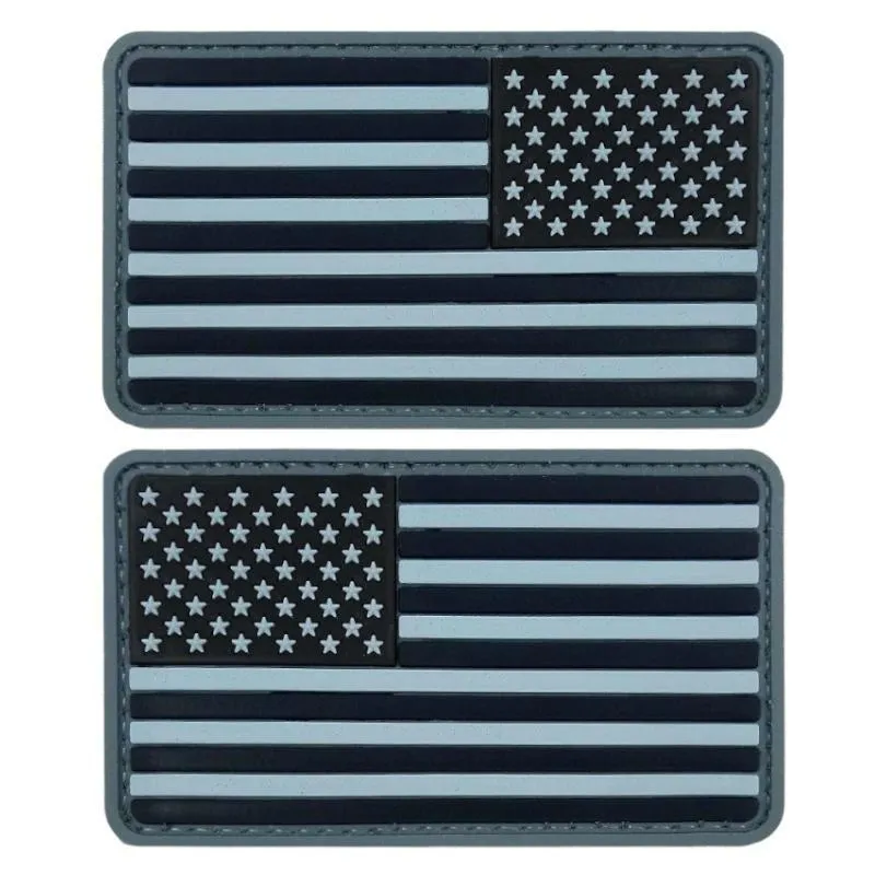 US Flag PVC Patch - Navy