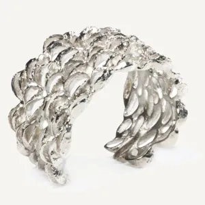 Xlarge Banksia Cuff Bracelet - Silver